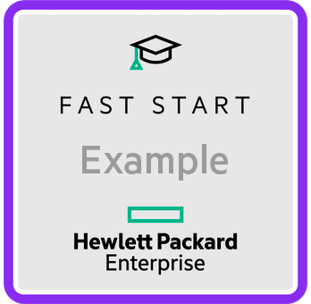 HPE Fast Start badge example